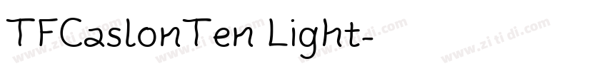 TFCaslonTen Light字体转换